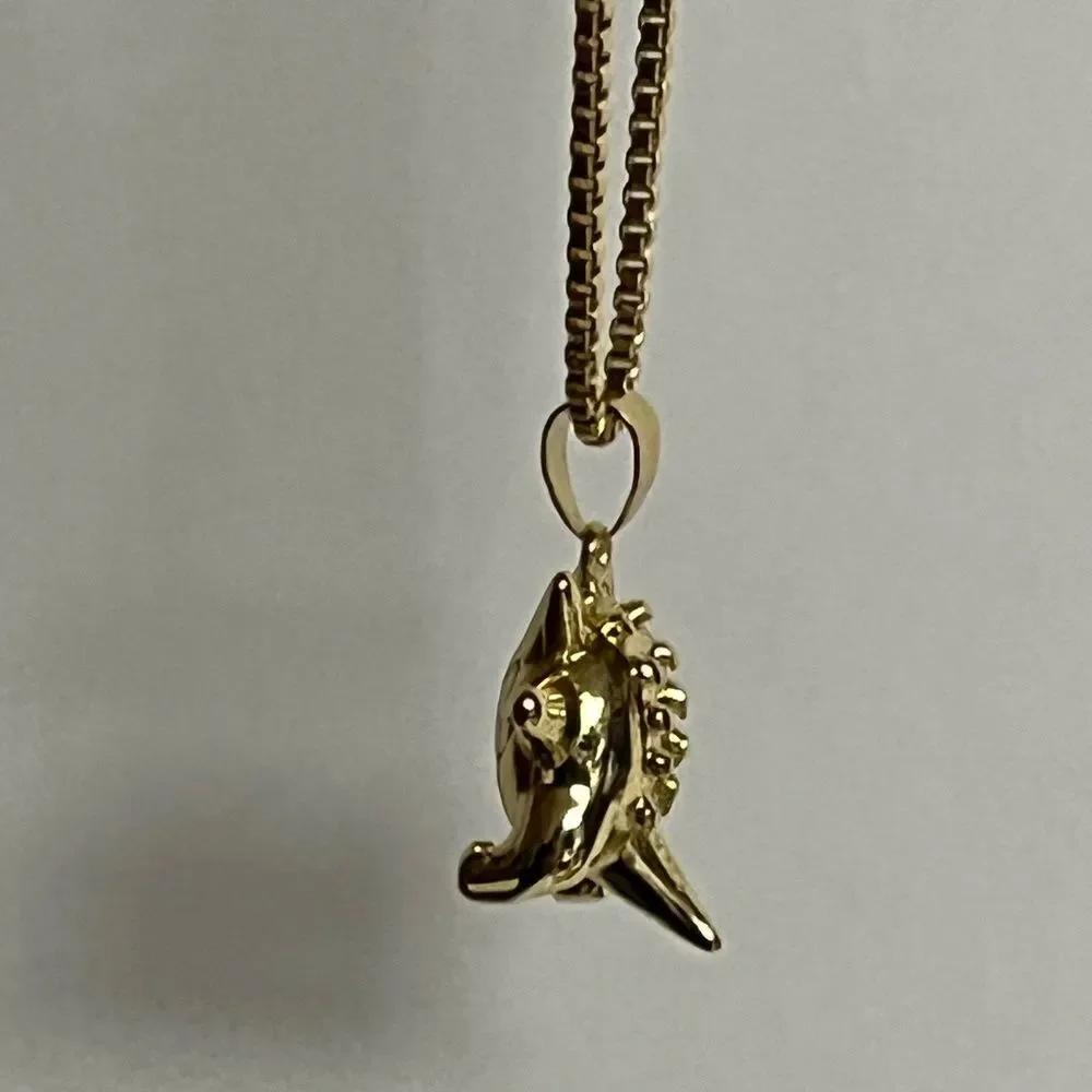 Gengar Pokemon Gold Tone Charm Pendant Necklace Adjustable Chain Anime